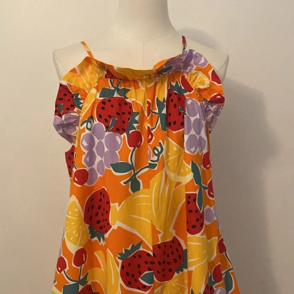 Anthropologie Corey Lynn Calter Tutti Frutti Tunic Dress Size Medium - Picture 5 of 16